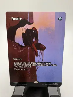 Ponder 0013 Borderless MTG Spider-Man Non-Foil - NM/M - - Image 1