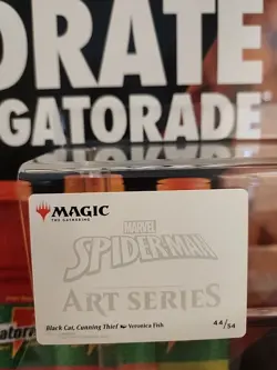 Black Cat Cunning Thief. MTG: Spiderman Art Series Stamped 44/54 - Image 2