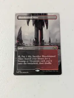 MTG Bloodstained Mire - Borderless - Modern Horizons 3 NM - Image 1