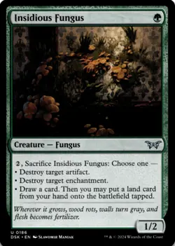 MTG Insidious Fungus Normal NM Duskmourn: House of Horror Magic 186 - Image 1
