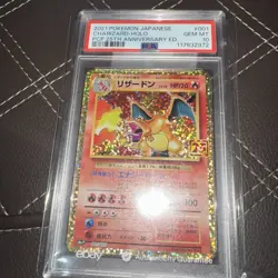 Pokemon Charizard PCP 25th Anniversary Japanese Holo #001 PSA 10 Gem Mint - Image 2