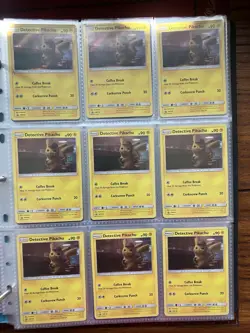 Pokemon Binder Page Lot - 18x Detective Pikachu Holo Cards 2019 Movie Promo - Image 2
