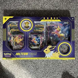 ‼ Pokemon TCG Jolteon VMAX Premium Collection Box NEW & SEALED! Rare 820650101618 - Image 1