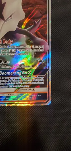 2019 Pokemon Sun And Moon Promo Alolan Marowak GX- SM187 #SM187 - Image 4
