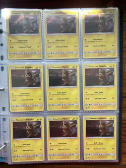 Pokemon Binder Page Lot - 18x Detective Pikachu Holo Cards 2019 Movie Promo - Image 2