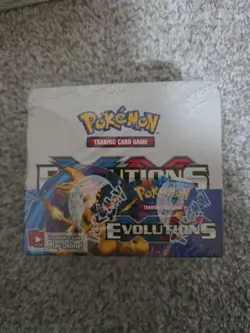 Pokemon TCG XY Evolutions Booster Box Factory Sealed Damaged Box 155-81155 - Image 1