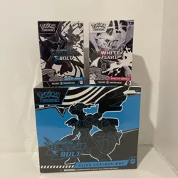 Pokemon TCG - Black Bolt & White Flare 1 ETBs & 2 Booster Bundles Set SEALED - Image 1