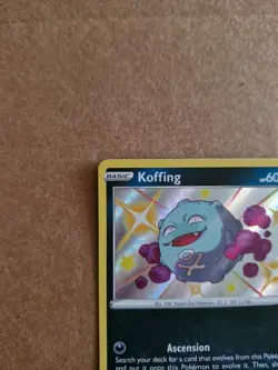 Koffing Shining Fates SV076/SV122 Holo Shiny Pokemon TCG - Image 2