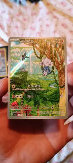 Meditate Rare Illustration Stellar Crown Pokemon TCG NM Condition - Image 1