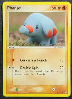 Phanpy 69/107 2005 EX-Deoxys Common Pokemon Card LP - Image 1