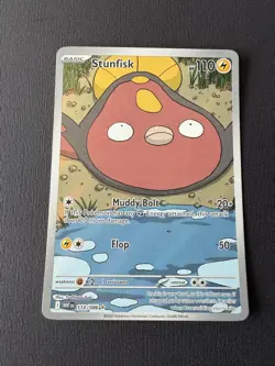 Pokemon Stunfisk Illustration Rare White Flare English Card 118/086 - Image 1