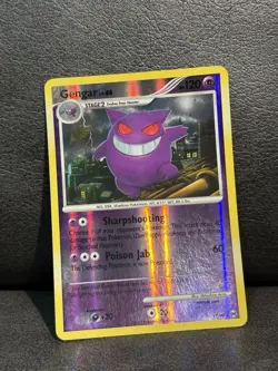 Gengar Reverse Holo 17/99, Rare Platinum Arceus Pokemon TCG Card Holographic, LP - Image 1