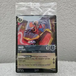 D23 2025 Gold Member Exclusive Disney Lorcana Iago Promo Card Out of Reach - Image 1