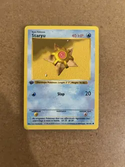 Staryu 65/102 1st Edition Shadowless Pokemon Card Lot Vintage WOTC - Image 3