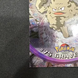 Topps Pokemon Card TV Series 1 Chrome Foil Blue Logo 1st Edition #75 Graveler NM - Image 2