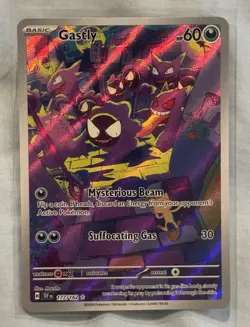 Pokemon TCG Gastly Illustration Rare IR Holo Card 177/162 TF NM Possible PSA 10 - Image 1