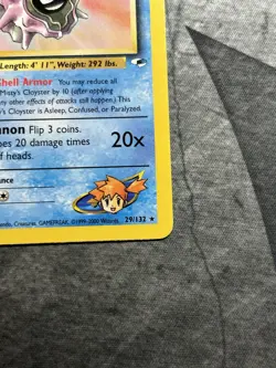 Misty's Cloyster 1st Edition Gym Heroes 29/132 Rare NM/LP Pokemon Card - Image 4