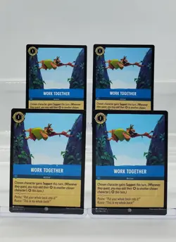 Disney Lorcana Work Together 165/204 The First Chapter - Error Errata - 4 Cards - Image 1
