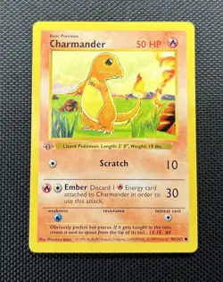 Pokemon TCG - Charmander Base Set 1st Edition Shadowless Common Card 46/102 (NM) - Image 3