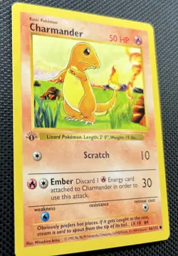 Pokemon TCG - Charmander Base Set 1st Edition Shadowless Common Card 46/102 (NM) - Image 4