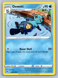 Dewott #042/189 SWSH10: Astral Radiance Uncommon - Pokemon Cards G3 - Image 1