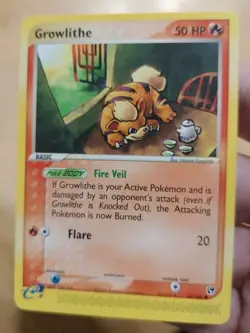 Pokemon Card Growlithe (EX Sandstorm) 65/100 NM Non-Holo Common - Image 1