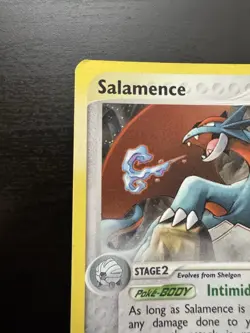 Salamence 19/97 Holo Rare E-League Promo Winner Stamped Pokemon Card DMG - Image 2