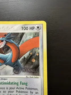 Salamence 19/97 Holo Rare E-League Promo Winner Stamped Pokemon Card DMG - Image 3