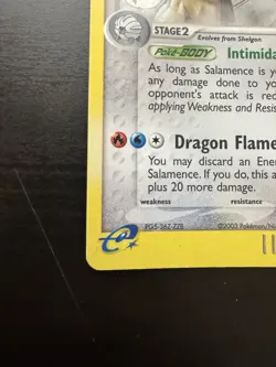 Salamence 19/97 Holo Rare E-League Promo Winner Stamped Pokemon Card DMG - Image 5