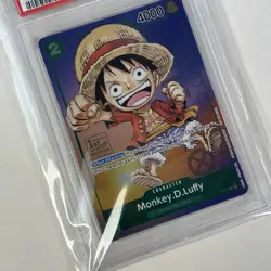 2023 One Piece Promo Monkey D. Luffy #037 Bandai Card Game Set PSA 10 GEM MT - Image 5