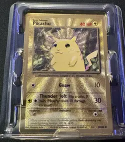 Pikachu 58/102 Celebrations Gold Metal Card - from Ultra Premium Collection - Image 1
