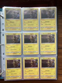 Pokemon Binder Page Lot - 18x Detective Pikachu Holo Cards 2019 Movie Promo - Image 2
