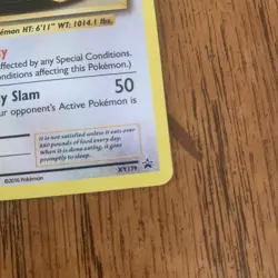 Pokemon Card Snorlax XY179 Black Star Promo Holo XY Evolutions - Image 3