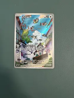 Pokemon TCG Chatot Card 181/162 SV05: Temporal Forces NM Illustration Rare - Image 1