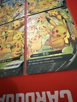 Pikachu v Union Holo Complete Set of 4 Cards - Image 3
