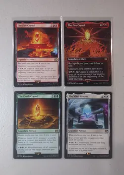 MTG Final Fantasy Crystal Lot English - NM Fire Earth Wind Magic - Image 1