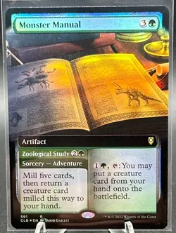 Monster Manual Zoological Study - CLB #591 | FOIL | NM | MTG | EXTENDED ART - Image 1