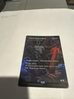 1x - Venom, King in Black / Skithiryx, the Blight Dragon - FOIL BORDERLESS MTG - Image 1