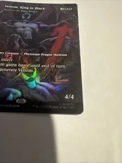 1x - Venom, King in Black / Skithiryx, the Blight Dragon - FOIL BORDERLESS MTG - Image 4