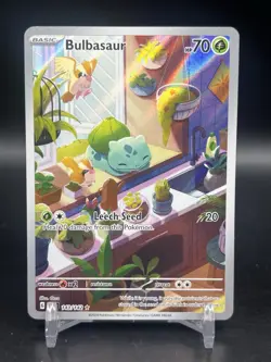 Bulbasaur 143/142 Illustration Rare Pokemon Stellar Crown English NM - Image 1