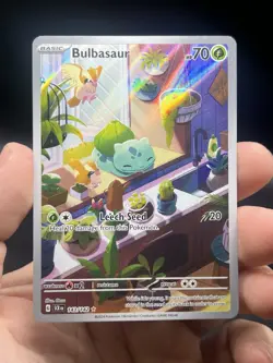 Bulbasaur 143/142 Illustration Rare Pokemon Stellar Crown English NM - Image 3