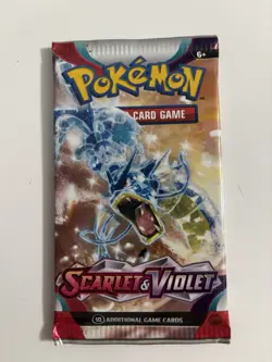 22.0g Pokemon TCG: SCARLET and VIOLET Base Set Booster Pack New Gyarados Art - Image 2