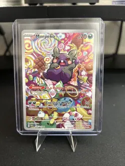 Pokemon TCG Morpeko 206/182 Paradox Rift Full Art Illustration Rare Holo - Image 1
