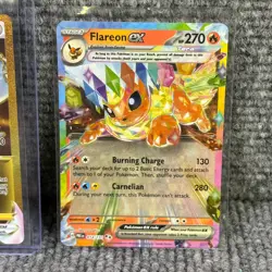 Lugia VSTAR #211 Pokemon Silver Tempest Flareon ex #14 Pokemon Prismatic Evoluti - Image 3
