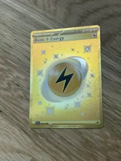 Lightning Energy - 257/198 - Gold Secret Rare Near Mint Pokemon Scarlet - Image 1