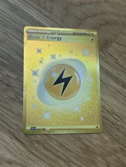 Lightning Energy - 257/198 - Gold Secret Rare Near Mint Pokemon Scarlet - Image 2