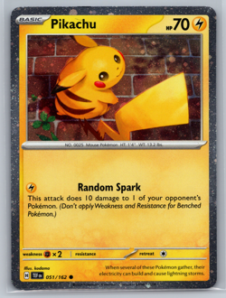 051/162 Pikachu Cosmos Holo (S&V Temporal Forces) Pokemon 2024 NM - Image 1