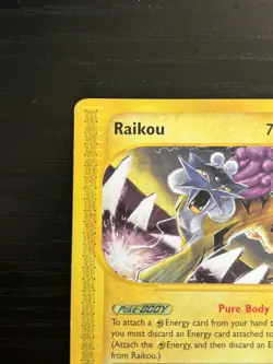 2003 Pokemon TCG Raikou 28/144 Rare Skyridge E-Series LP/MP - Image 2