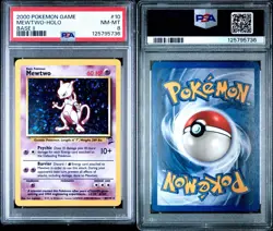 2000 Pokemon Mewtwo 10 Base Set 2 Psa 8 - Image 3