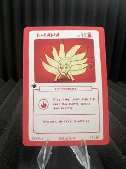 Kurama (Ninetales) 19/38 - 1st Edition Pokederp Second Print Fan Art - Pokemon - Image 1